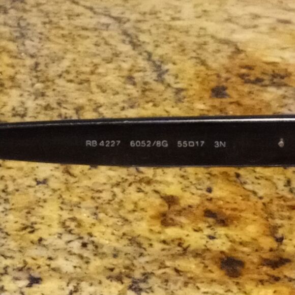 RAY BAN RB 4227 6052/8G MATTE BLACK CRYSTAL 55/17 SUNGLASSES FRAME main image 4